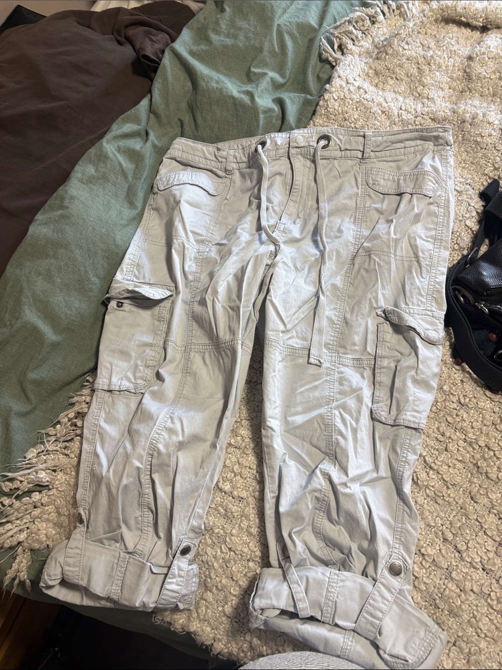 Denver Hayes Light Gray Women's Cargo Pants